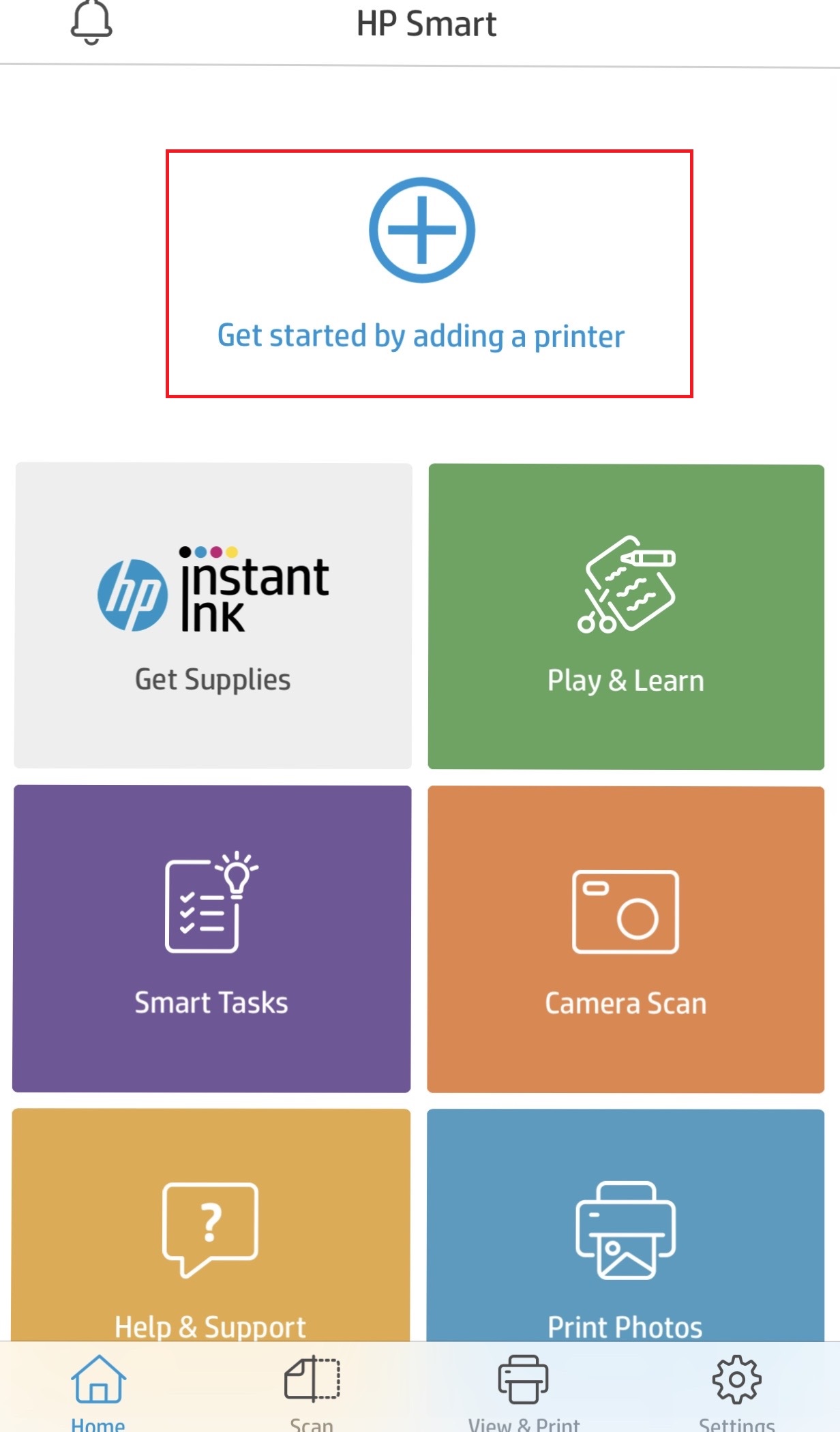 adding printers to hp easy scan